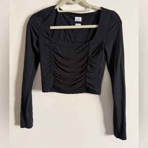 Aritzia Wilfred Lydia long sleeve top black xs